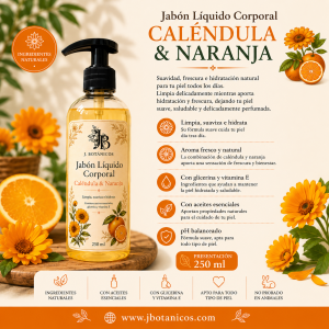 Jabón Líquido de Caléndula & Naranja