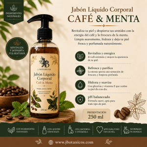 Jabón Líquido de Café & Menta